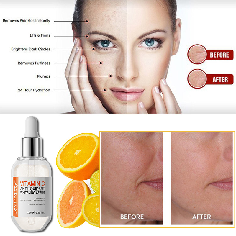 Korean Skin Care Anti Aging Brightening Dark Spot Remover Organic Vitamin C Face Serum for Women