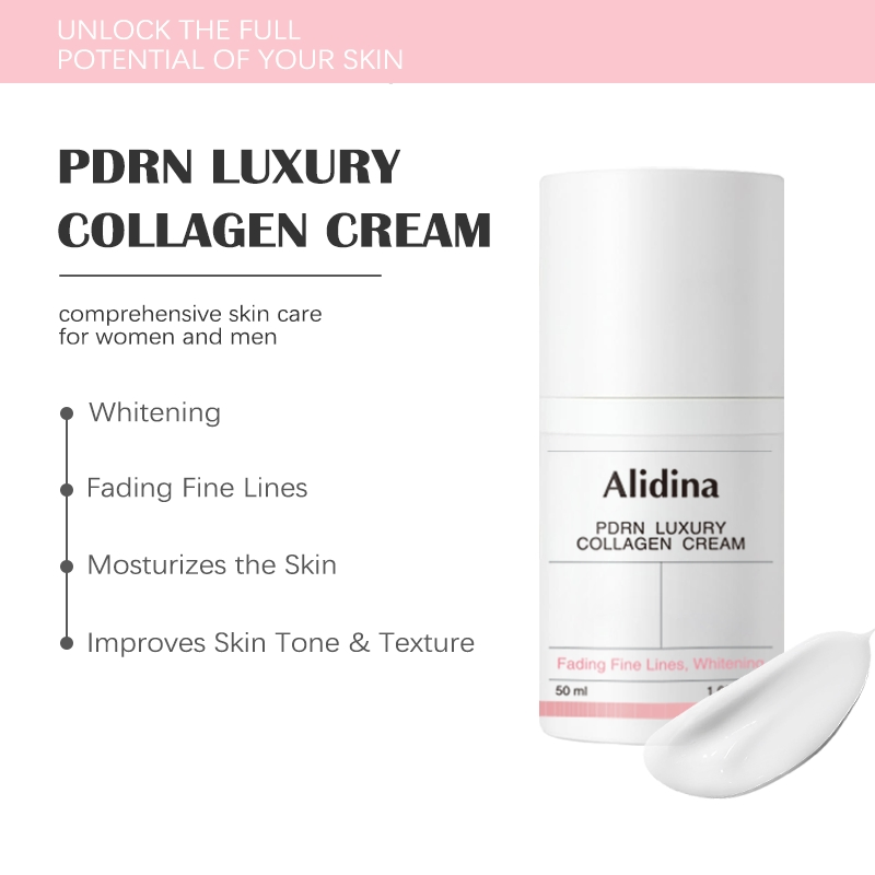 Custom Logo Firming Pdrn Pink Collagen Face Moisturizer Sleeping Niacinamide Moisturizing Collagen Overnight Cream Face Cream