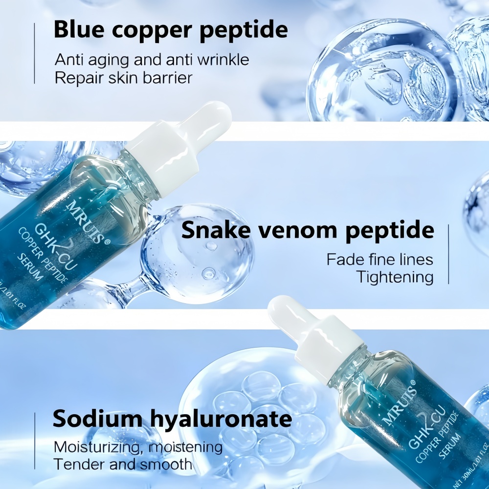 Best Selling 30ml GHK-CU Face Care Serum Copper Peptide Collagen Anti Wrinkle Skin Care Moisturizing Anti-aging Skin Care Serum