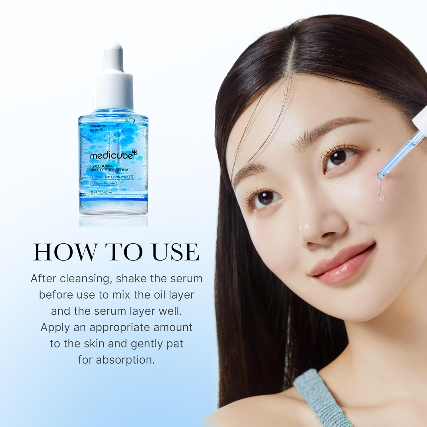 medicube Multi Peptide Serum Lightweight Water Plumping Radiant Facial Serum Korean Skincare Serum