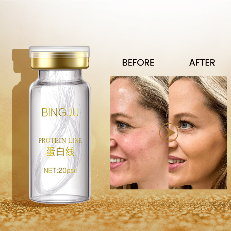 Whitening Brightening Skin Reduces Wrinkles Serum Pure Collagen Absorbable Facial Lift Silk Protein Collagen Threads
