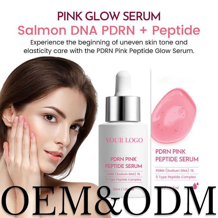 OEM ODM C-PDRM Pink Peptide &amp; Hyaluronic Acid Serum for Face Lightweight Whitening Anti-Wrinkle and Anti-Aging Features