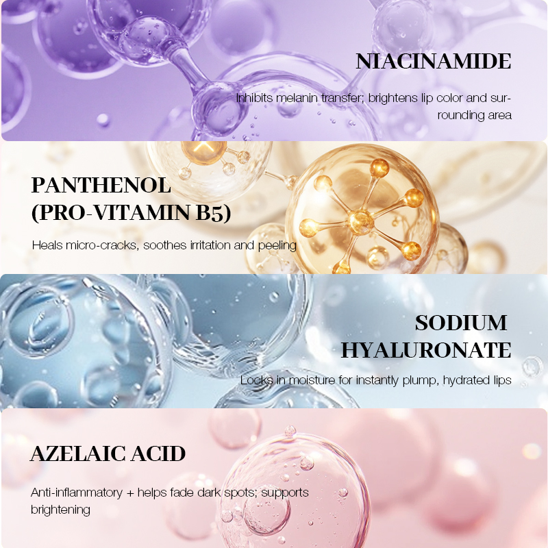 Custom Logo Advanced Rejuvenating Pha 5% Exfoliating Lip Brightening Serum Hydrating Overnight Lip Gentle Exfoliator Treatment