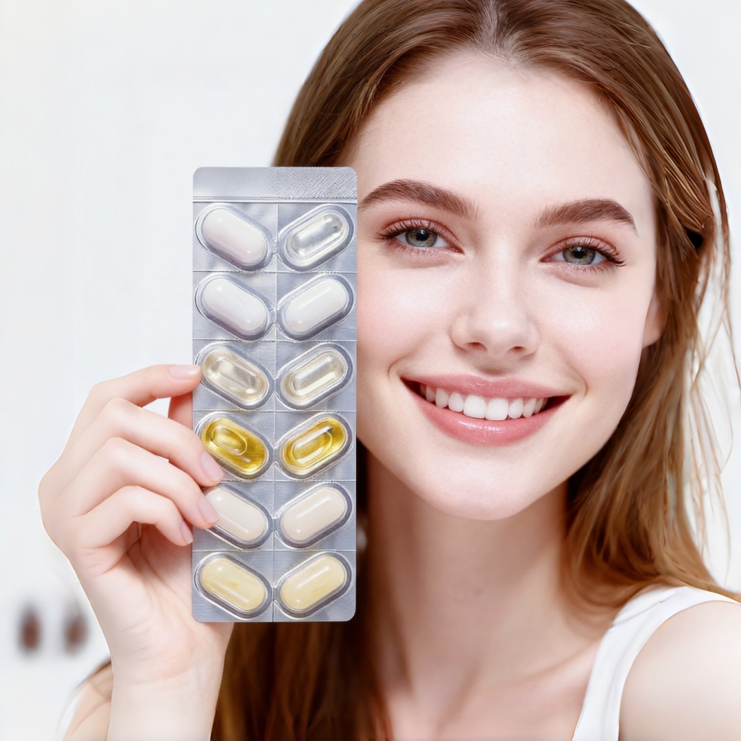 CS-K Travel Skincare Set-Portable Capsule Facial Cleanser Serum Cream Niacinamide Arbutin For Anti-Wrinkle Firming Anti-Aging