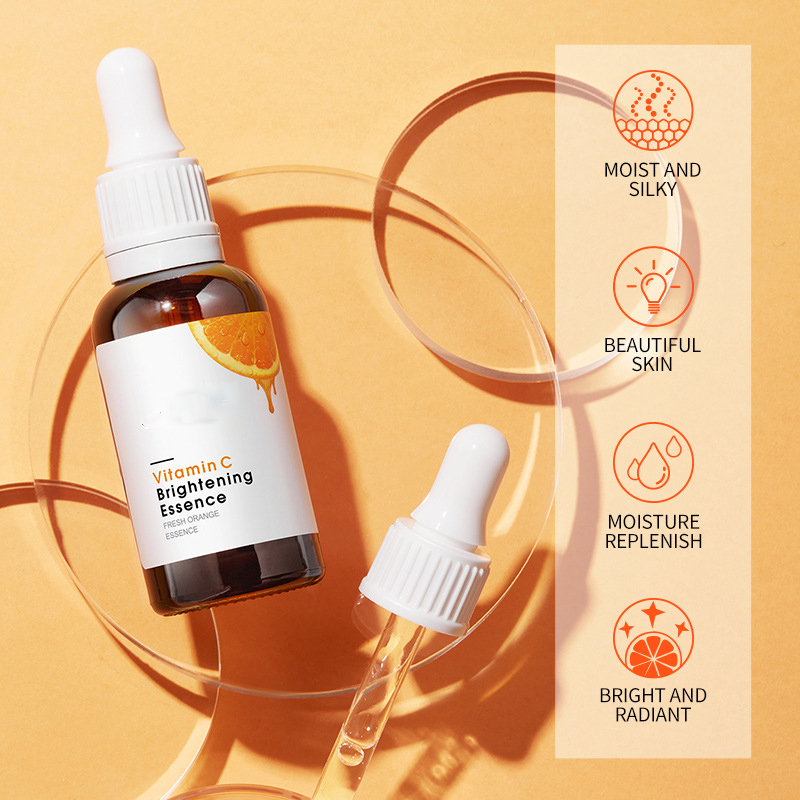 Private Brand Hyaluronic Acid Vitamin E C Serum for Anti-Aging Brightening Wrinkles Care Organic Squalane Main Face Home Use