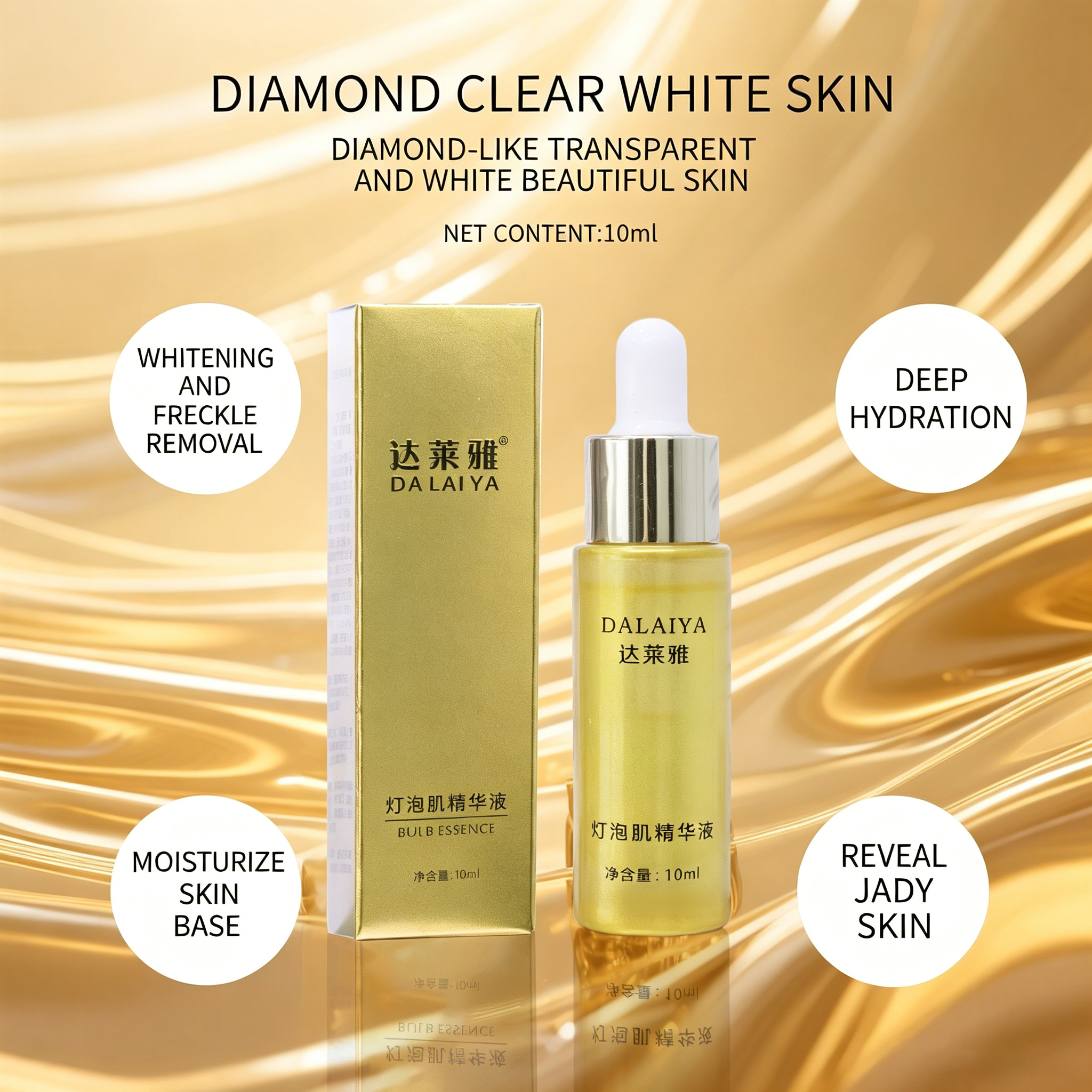 Luminous Beauty Salon Brightening Skin Essence Liquid Tone-up Serum Set Deep Hydrating Facial Essence