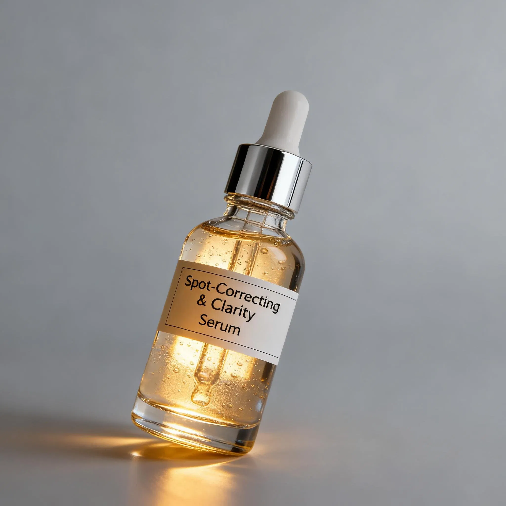 Organic Anti-Inflammatory and Acne-Fighting Face Serum with Tea Tree Oil and Salicylic Acid for Blemish Control and Skin Clarifying