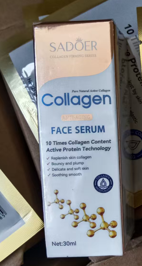 30ml SADOER Facial Collagen Essence Liquid Whitening Hyaluronic Acid Anti Age Moisturizing Whitening Skin Care Face Serum