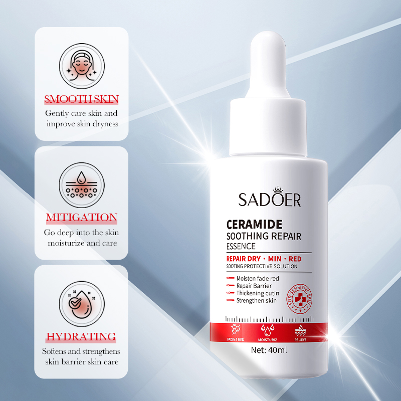 Ceramide &amp; Vitamin E Chemical Liquid Serum 40ml for Face Barrier Repair Soothing Sensitive Skin &amp; Firming for Sensitive Skin