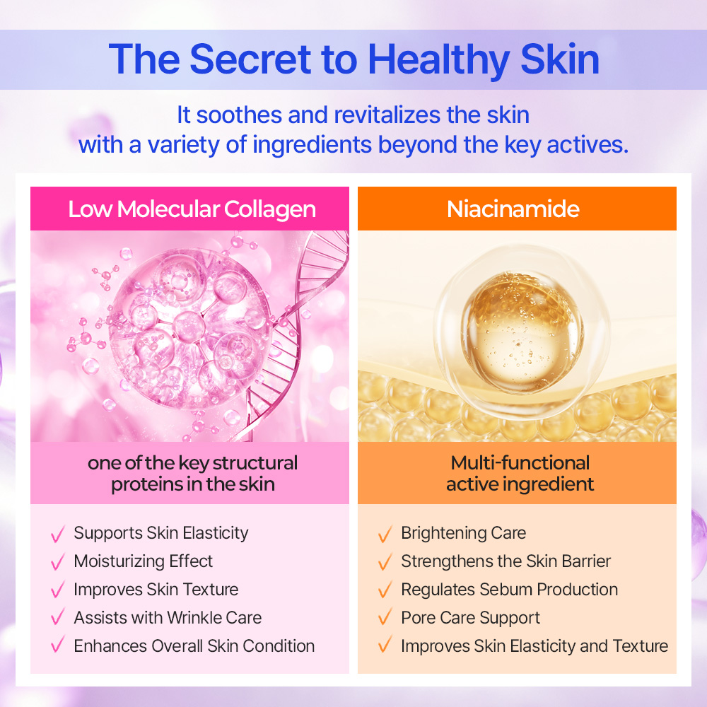 Premium PDRN HA Peptide Niacinamide Hyaluronic Acid Anti-Aging Whitening Firming Snail Collagen 24k Firming Snail Collagen 24k Gold Liquid Serum for Face