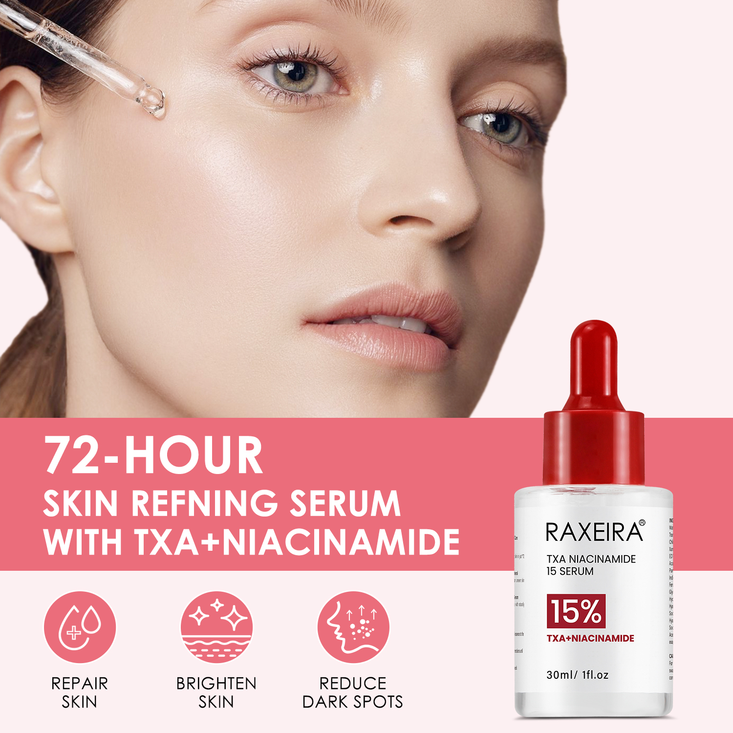 TXA 5%+ Niacinamide 10% Dark Spot Correcting Serum for After Spot Care All-in-One Daily Korean Skincare Serum Uneven Skin Tone