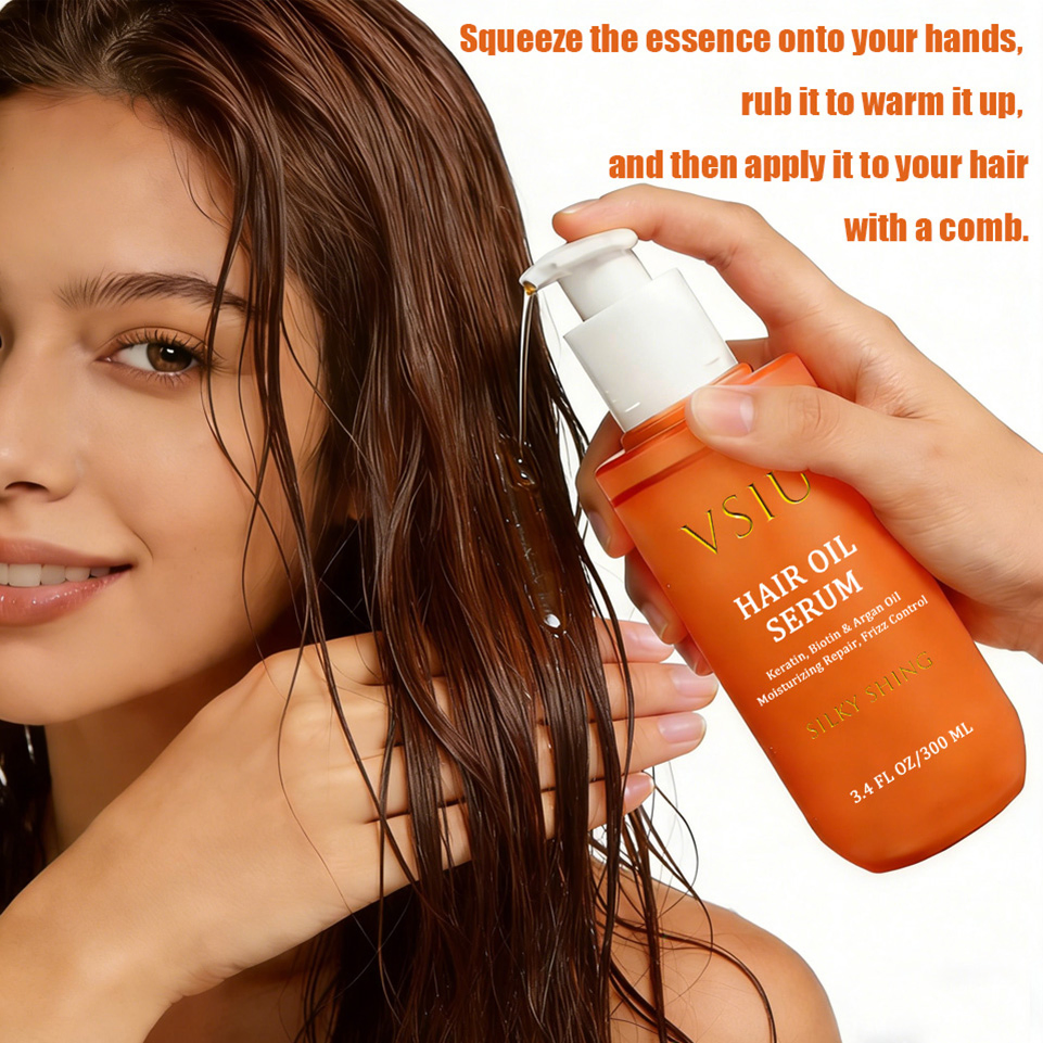 OEM Private Label Essential Oil Hair Oil Hair Growth Oil Anti Hair Loss Biotin Repair Hair Serum