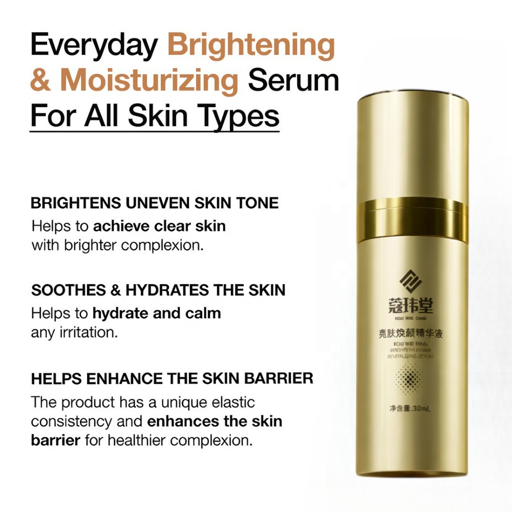 Beauty Bestseller Brightening Whitening Spot-Reducing All-skin Facial Moisturizing Serum with Vitamin C &amp; Hyaluronic Acid 30ml
