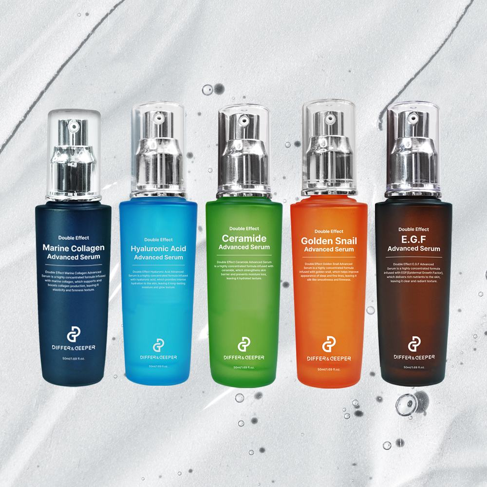 Differ Deeper Double Effect Anti-Wrinkle Ceramide Serum Skin Barrier Repair Deep Moisture Long Lasting Hydration Lipid Balance