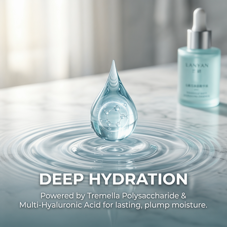 Custom Logo Daily Skin Care Natural Fast Absorb Nourishing Ergothioneine Anti Age Hyaluronic Acid Face Serum