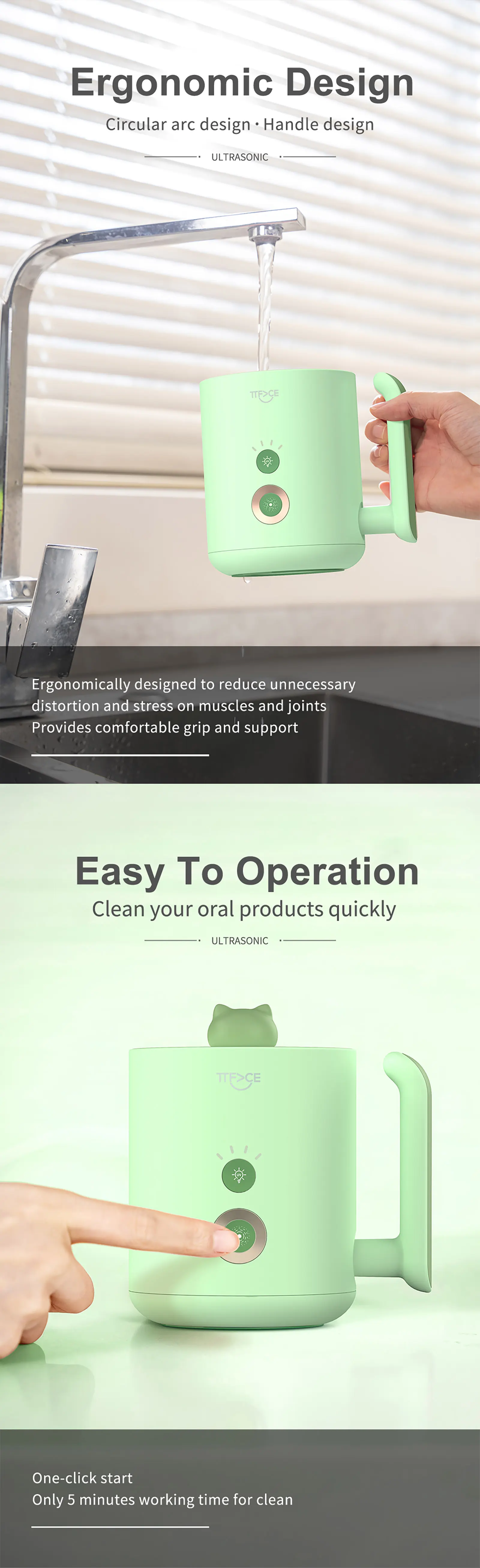 TTFACE Ultrasonic Orthodontic Braces Cleaning Device (10)