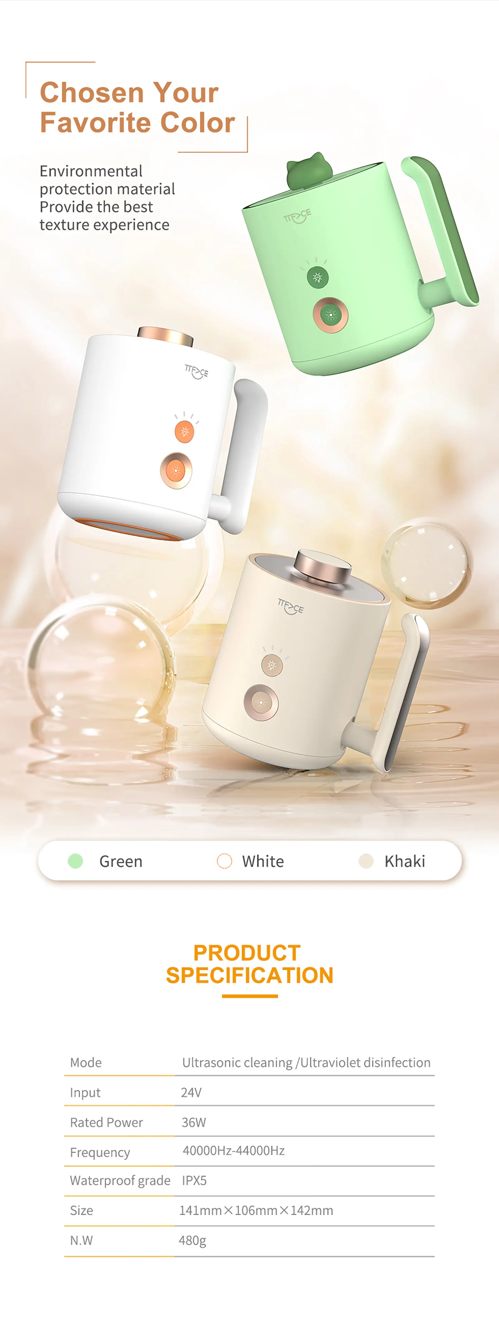 TTFACE Ultrasonic Dental Cleaner Showcase 5