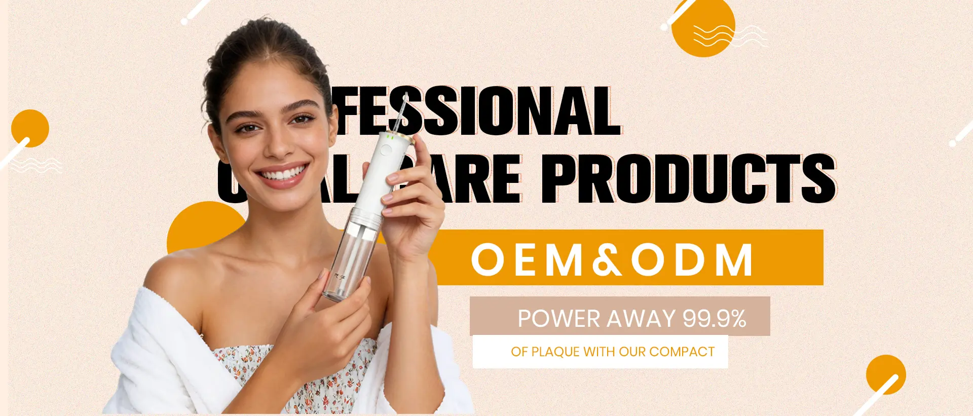 TTFACE OEM and ODM water flosser and electric toothbrush collection