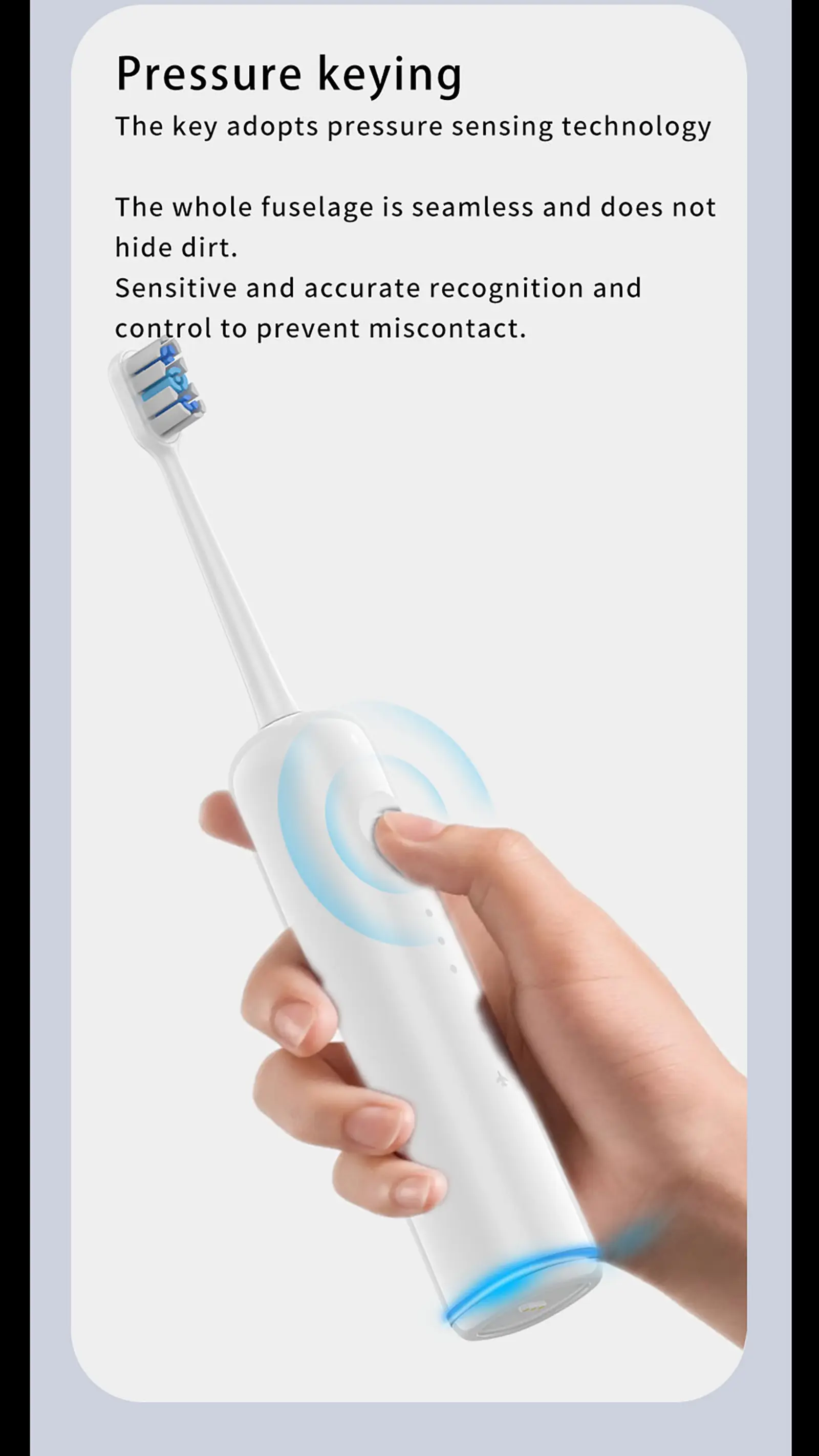 Dual-Frequency Oscillating Electric Toothbrush Bristle Details
