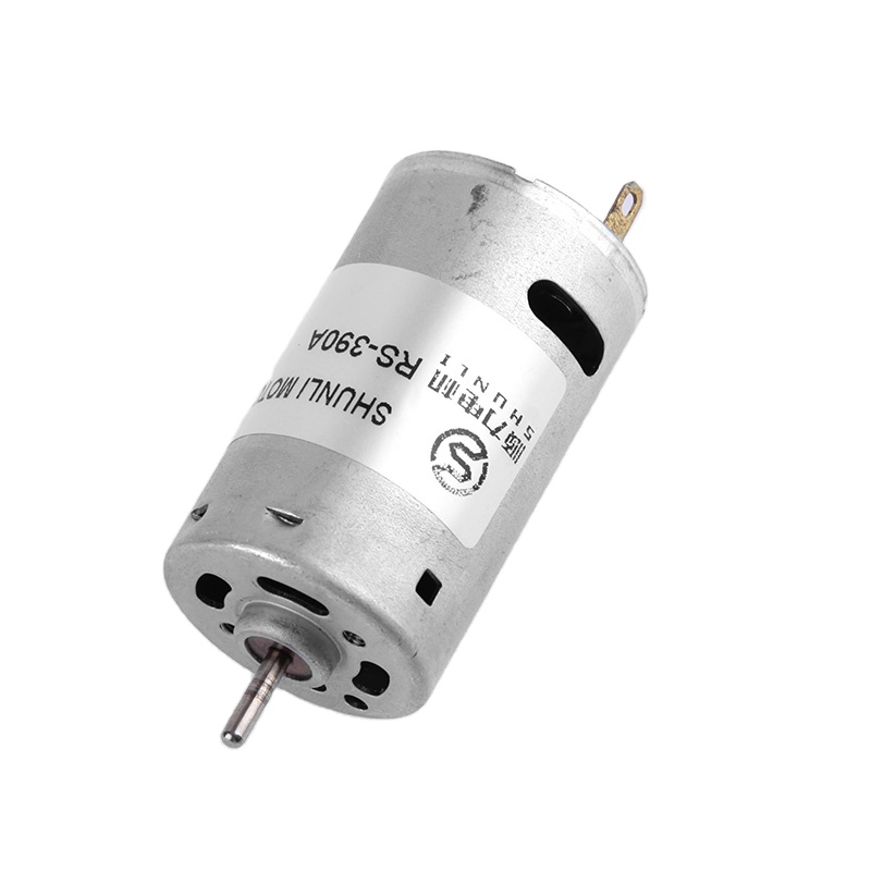 Model 390 / 395 Dc Motor Shaft Length Can Be Customized Diameter 28.8 Mm Body Length 46.5 Mm Permanent Magnet Brush