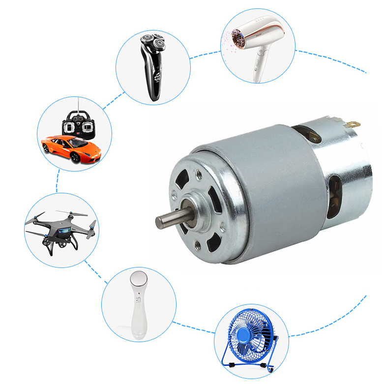 Shunli Custom Electric 12v-48v Dc Motor High Torque 18000 Rpm 15000 Rpm Brushed 775