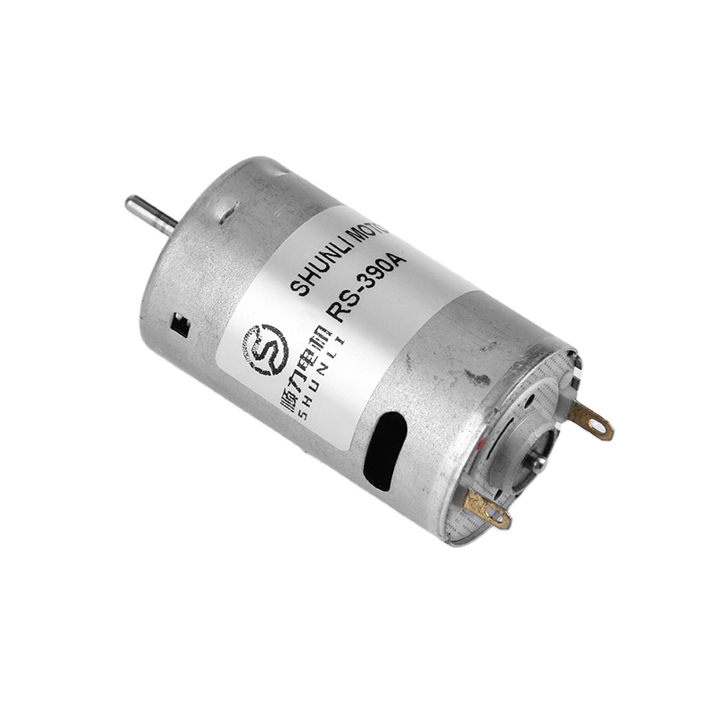 Model 390 / 395 Dc Motor Shaft Length Can Be Customized Diameter 28.8 Mm Body Length 46.5 Mm Permanent Magnet Brush