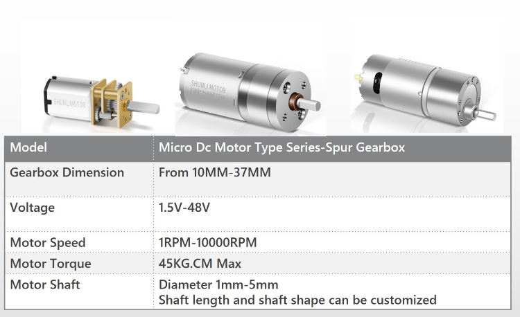 Shunli Custom Electric 12v-48v Dc Motor High Torque 18000 Rpm 15000 Rpm Brushed 775