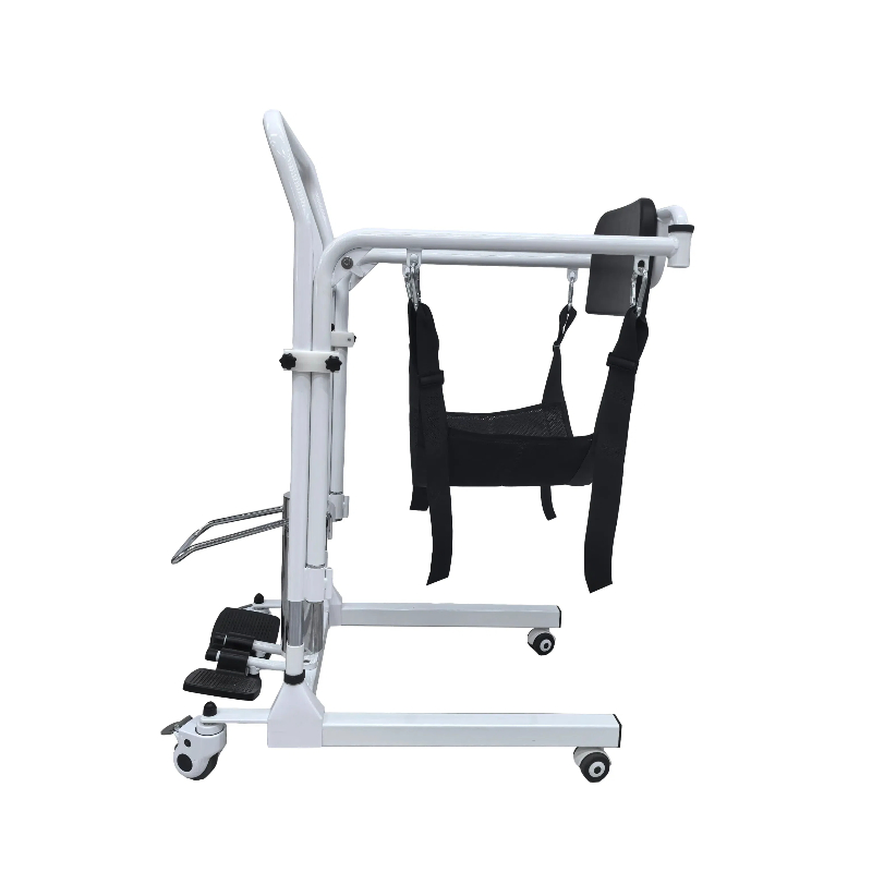 Anti-Tip Design Transfer Wheelchair with Commode Daily Mobility Assistance