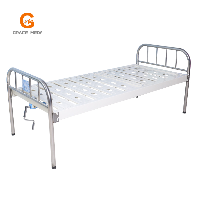 1 Function Manual Nursing Care Equipment Medical Furniture Clinic ICU Patient One Crank Hospital Bed