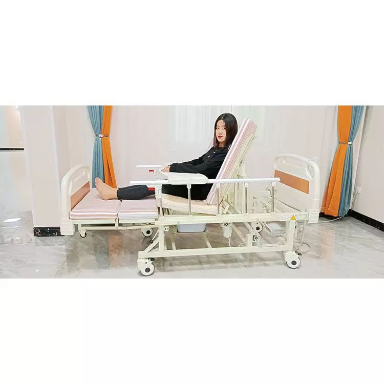 Multifunctional Electric Medical Bed with Guardrails Lifting Rotary Patient Bed