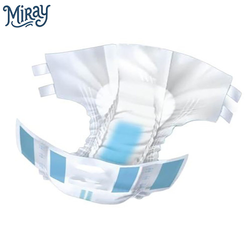 6 Layers Disposable Adult Diaper with Sticker for Bedridden Patients