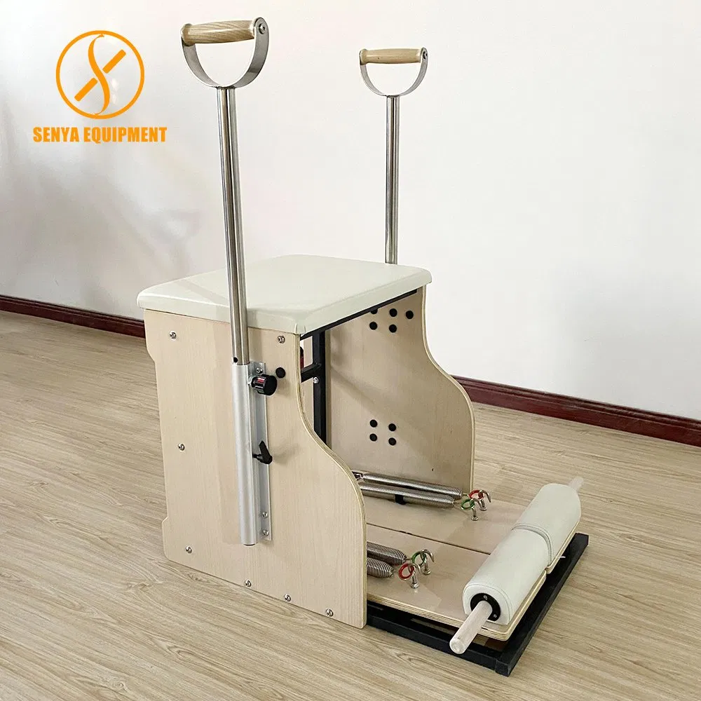 White Wunda Pilates Chair with Handles Sports Equipment and Physical Rehabilitation