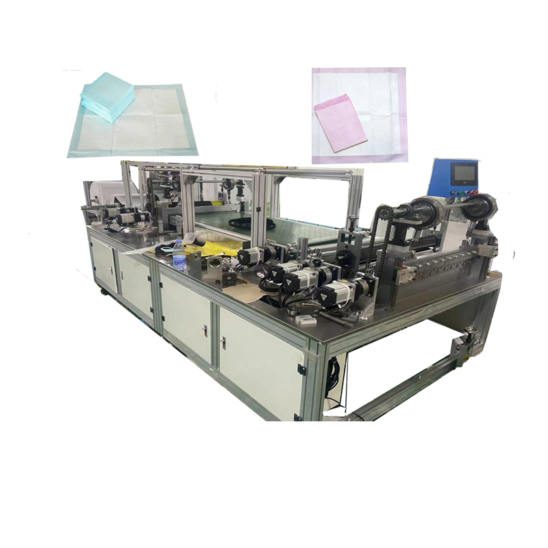 Automatic Disposable Diaper Making Baby Urine Steril Bed Pad Folding Underpad 60X90cm Making Machine for Elderly Incontinence Adult Care Products