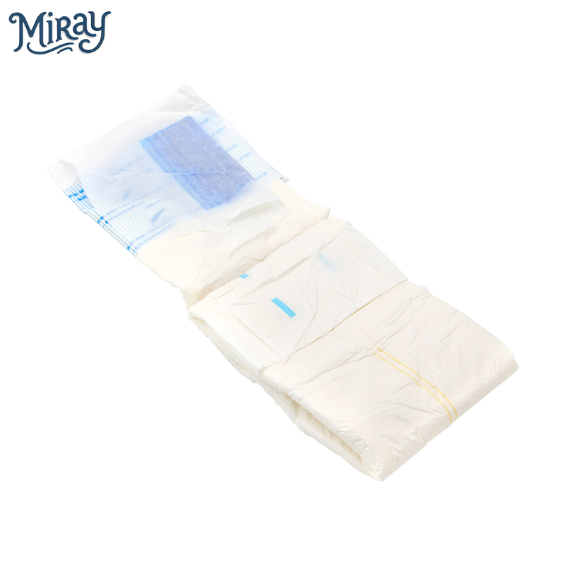 6 Layers Disposable Adult Diaper with Sticker for Bedridden Patients