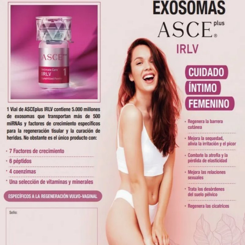 South Korea Asce +Irlv (20mg+2.5ml) Exosome Private Part Care Solution to Improve Dryness, Recovery and Regeneration