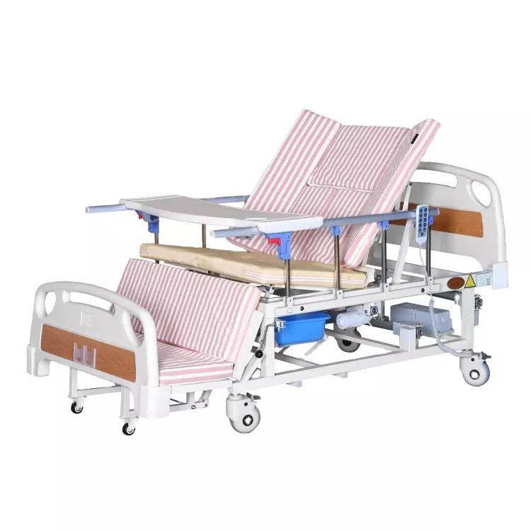 Multifunctional Electric Medical Bed with Guardrails Lifting Rotary Patient Bed