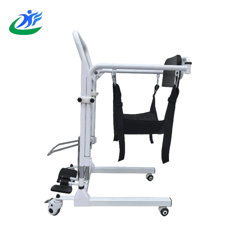 Anti-Tip Design Transfer Wheelchair with Commode Daily Mobility Assistance