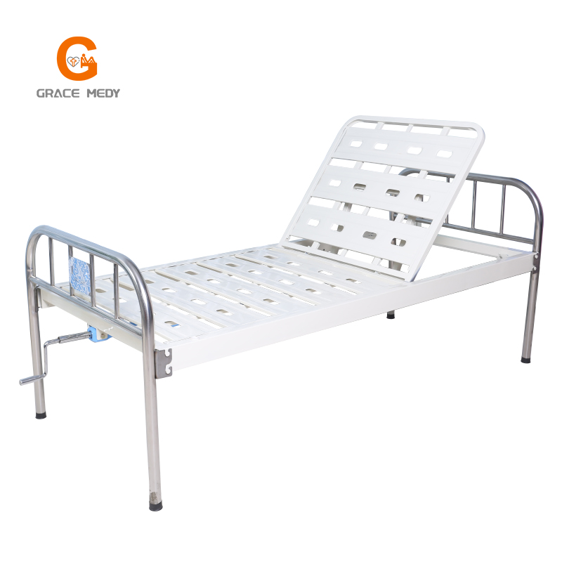 1 Function Manual Nursing Care Equipment Medical Furniture Clinic ICU Patient One Crank Hospital Bed