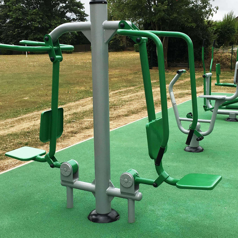 Adult Outdoor Gym Playground Equipment Chest Press and Lat Pull Down