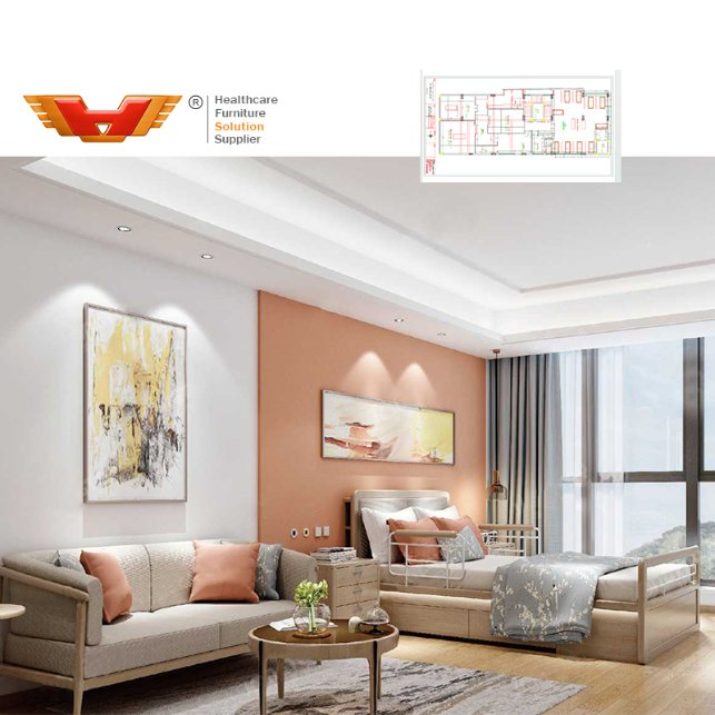 Aged Care Furniture Solutions Medical Center Home Nursing Wooden Elderly Furniture for The Elderly Care Home