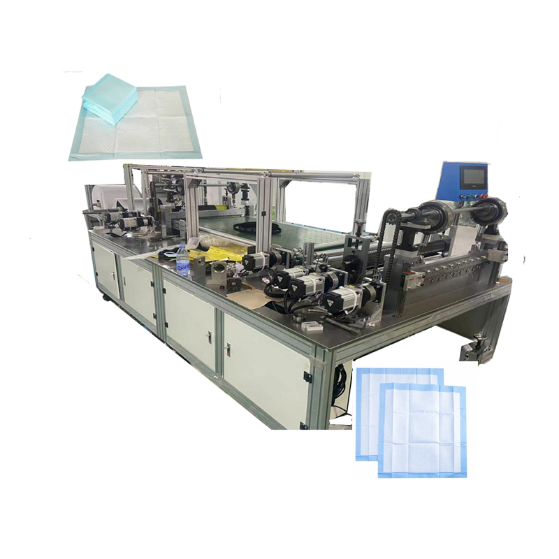 Automatic Disposable Diaper Making Baby Urine Steril Bed Pad Folding Underpad 60X90cm Making Machine for Elderly Incontinence Adult Care Products