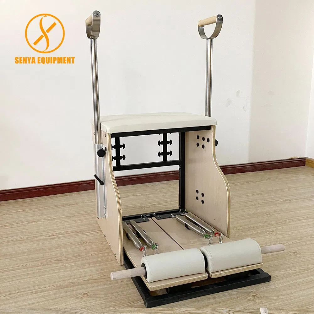 White Wunda Pilates Chair with Handles Sports Equipment and Physical Rehabilitation