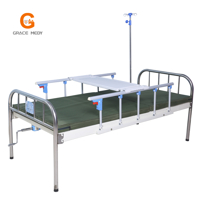 1 Function Manual Nursing Care Equipment Medical Furniture Clinic ICU Patient One Crank Hospital Bed