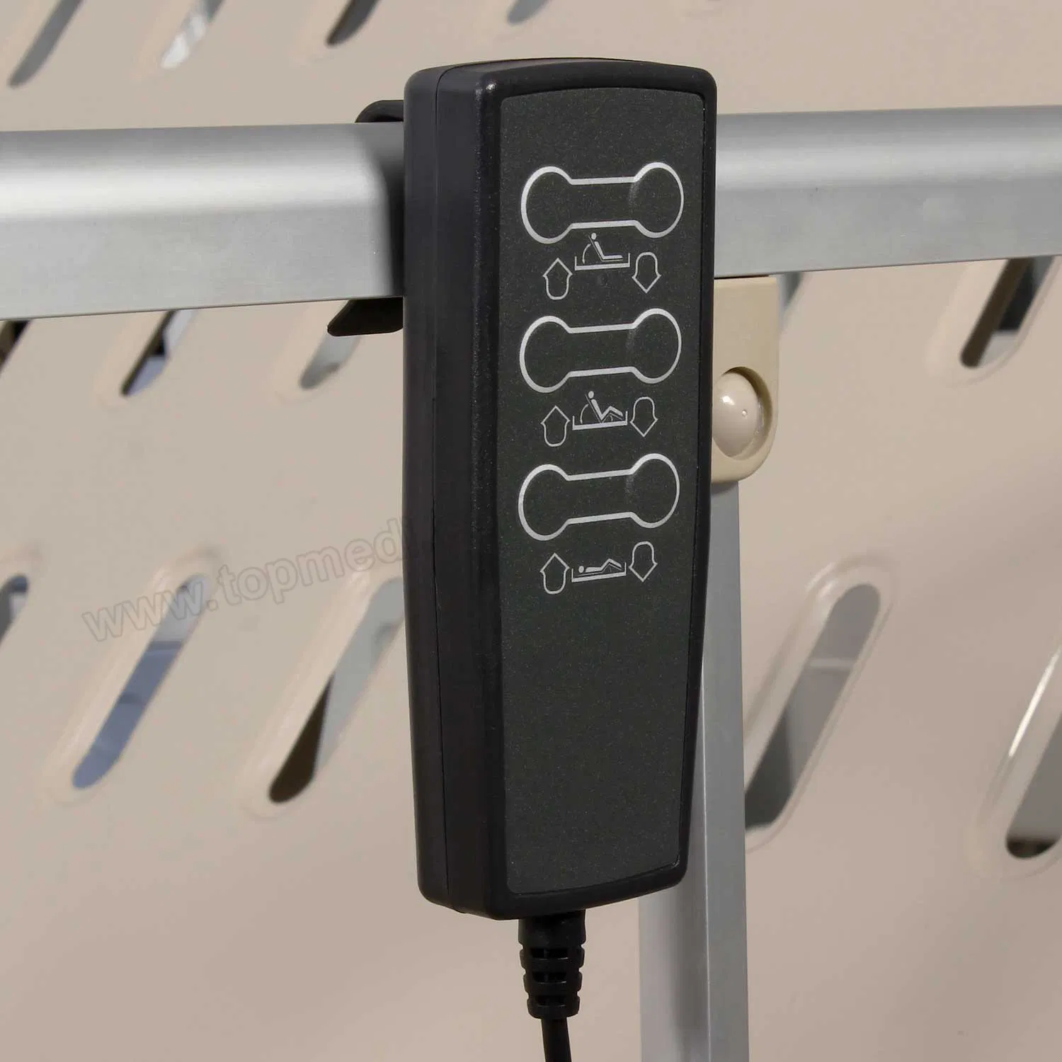 Hospital Furniture ABS Two Crank Manual Electric Nursing Care Bed 2 Crank Patient Bed