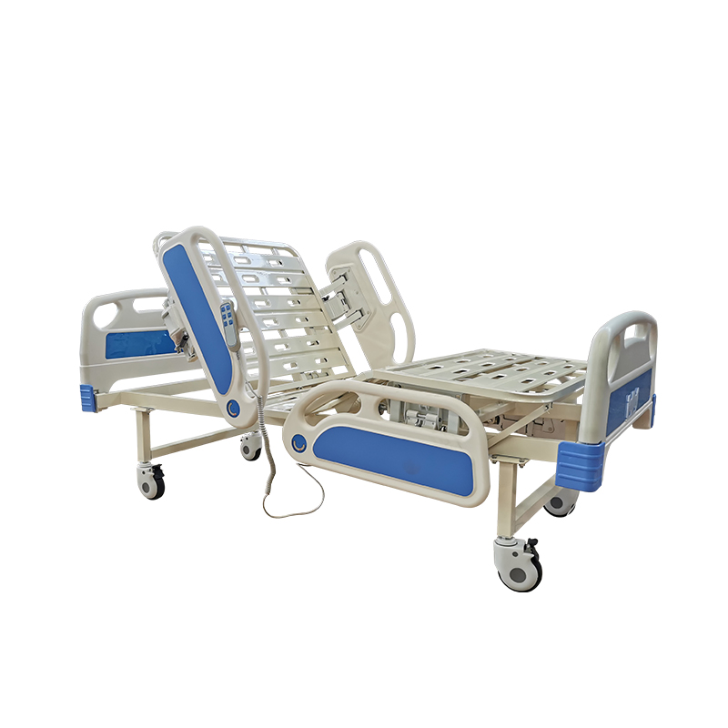Device 2 Crank Hospital Beds Folding Patient Bed Medical Equipment with RoHS New
