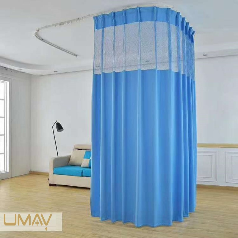 Stylish Hospital Cubicle Privacy Curtain with Flexible Hook System