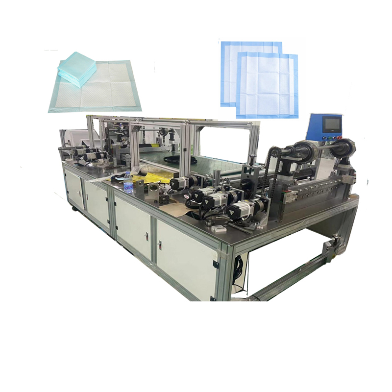 Automatic Disposable Diaper Making Baby Urine Steril Bed Pad Folding Underpad 60X90cm Making Machine for Elderly Incontinence Adult Care Products