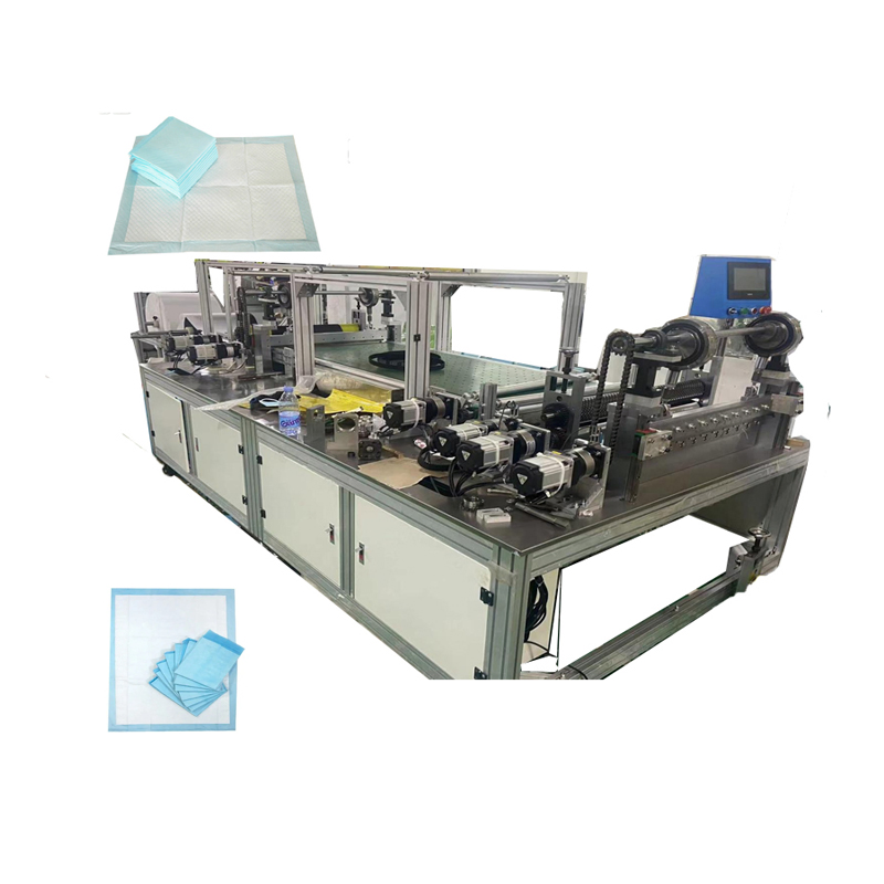 Automatic Disposable Diaper Making Baby Urine Steril Bed Pad Folding Underpad 60X90cm Making Machine for Elderly Incontinence Adult Care Products