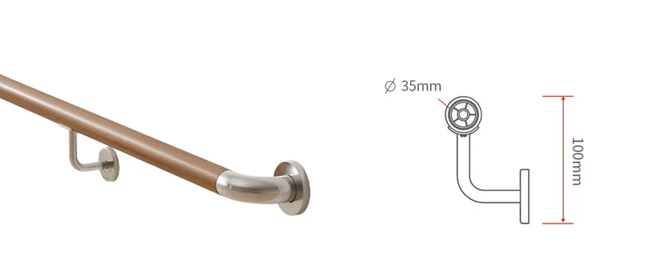 HR-035W Wooden Handrail