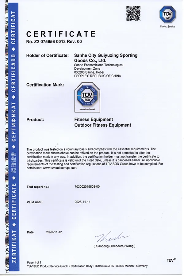 Certification